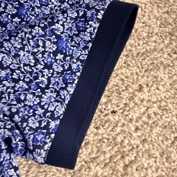 Ralph Lauren Men's Blue and White Patterned Polo Shirt - Picture 5 of 7
